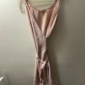 Everlane “Tank Wrap” Dress in Light Pink